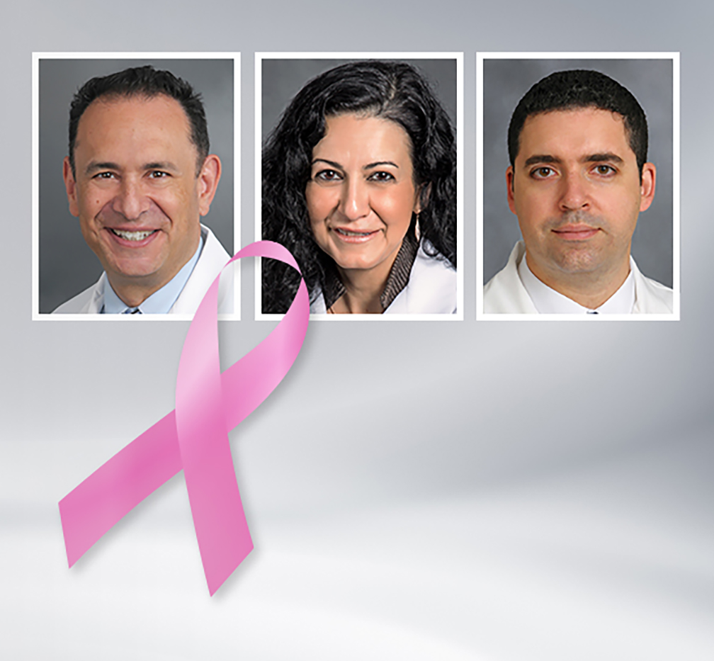 Image of three breast cancer doctors