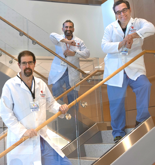 3 GI Surgeons on Stairway