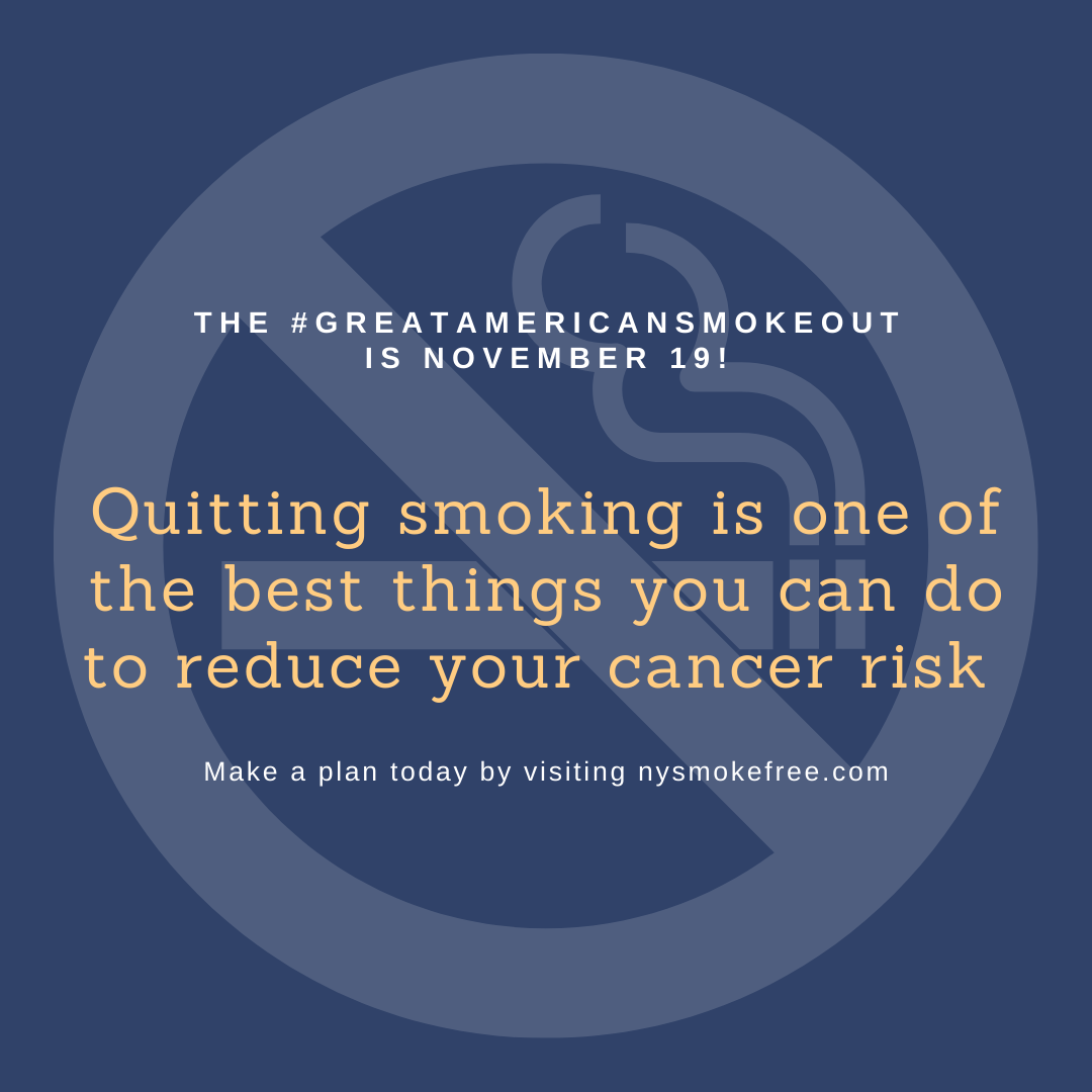 Graphic for the Breast American Smokeout