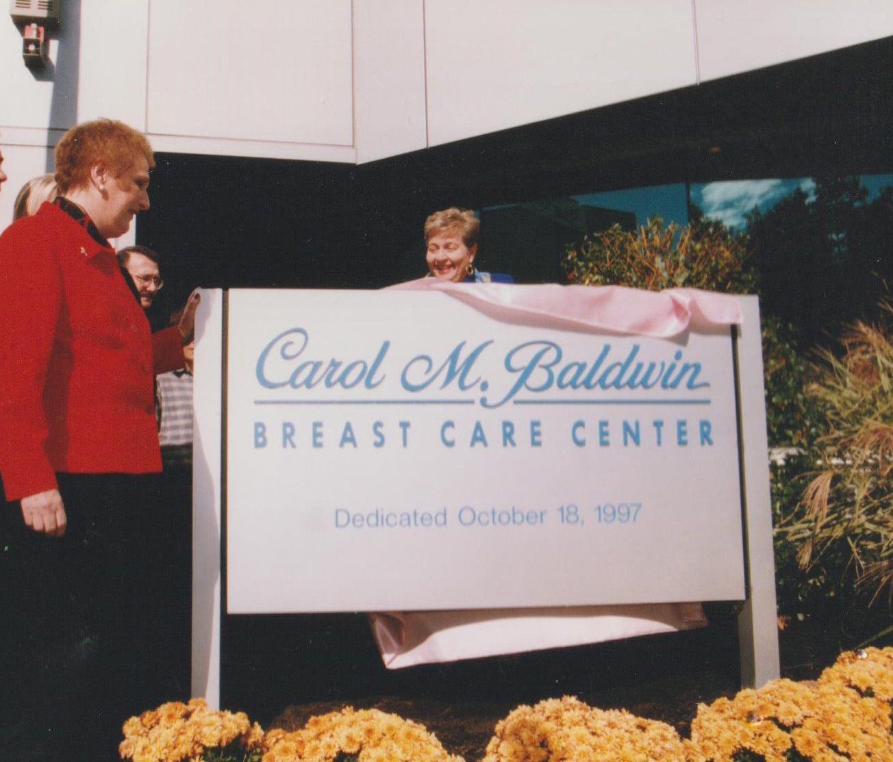 Opening Day of Carol M. Baldwin Breast Care Center in 1997