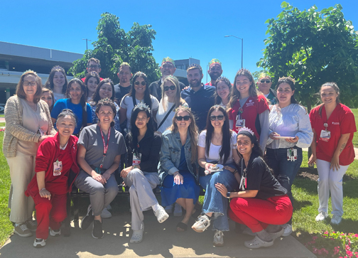 Staff at the picnic