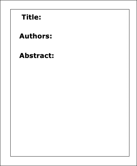 Abstract Poster Template