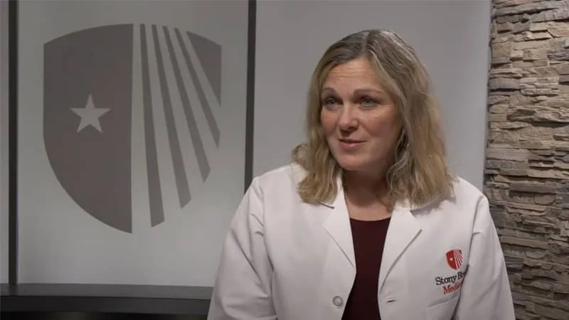 Dr. Denise Albano, DNP, at The Lung Cancer and Chest Disease Center at Stony Brook Cancer Center